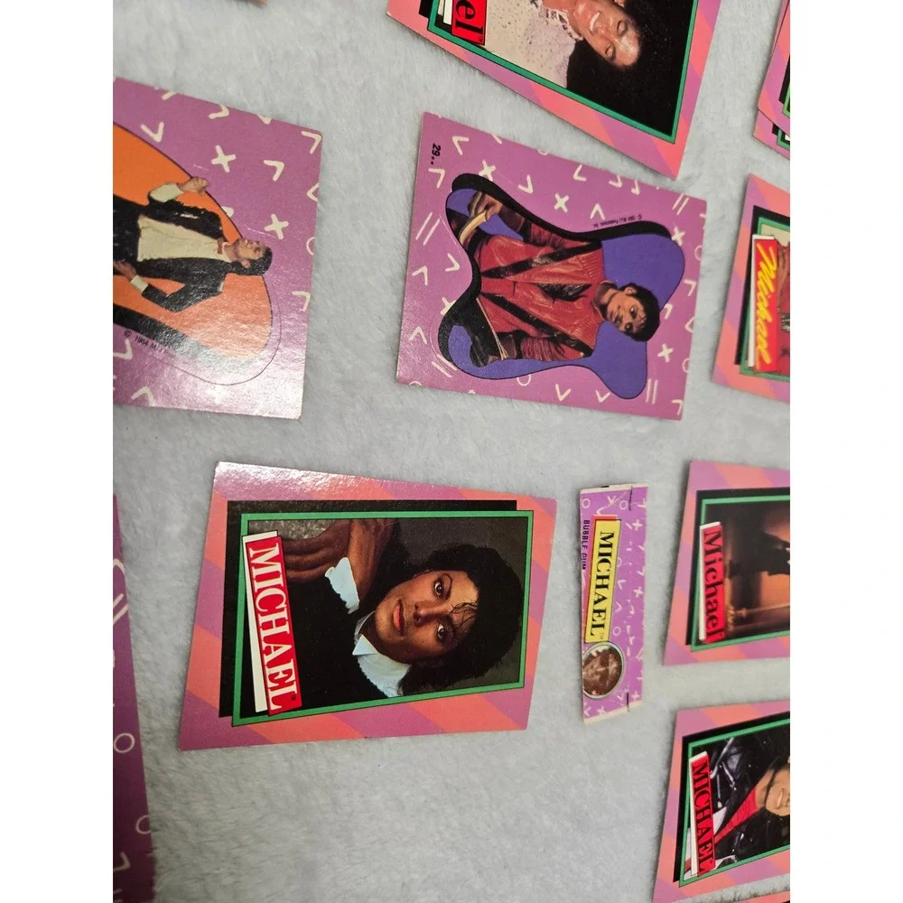 Vintage 1984 Michael Jackson Trading Cards & Stickers Lot Thriller Era Topps MJJ